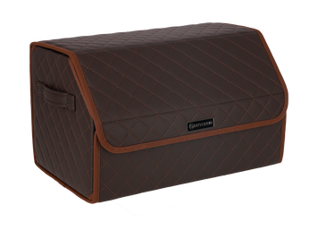Органайзер в багажник авто Autobag, коричневий з коричневою строчкою, 50x30x30 см 19-50VN0 фото