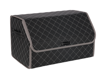 Органайзер в багажник авто Autobag, чорний з сірою строчкою та окантовкою, 50x30x30 см 12-50VN0 фото