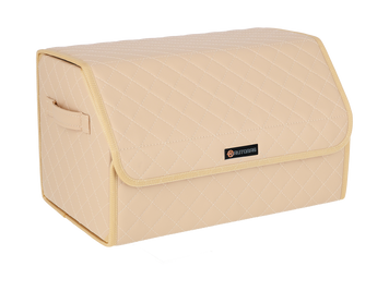 Органайзер в багажник авто Autobag, бежевий з бежевою строчкою, 50x30x30 см 21-50VN0 фото