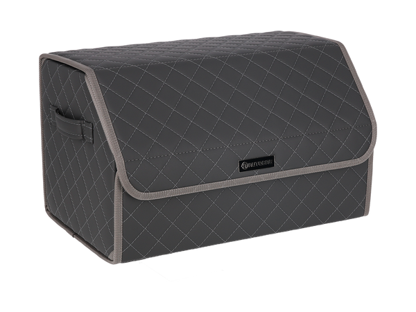 Органайзер в багажник авто Autobag, сірий з сірою строчкою, 50x30x30 см 22-50 фото