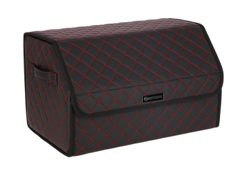 Органайзер в багажник авто Autobag, чорний з червоною строчкою, 50x30x30 см 02-50VN0 фото