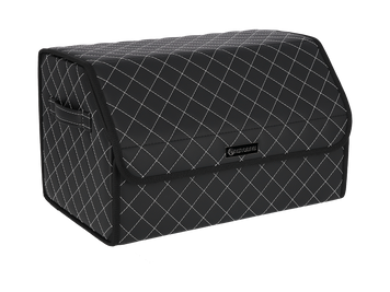 Органайзер в багажник авто Autobag, чорний з білою строчкою, 50x30x30 см 13-50VN0 фото