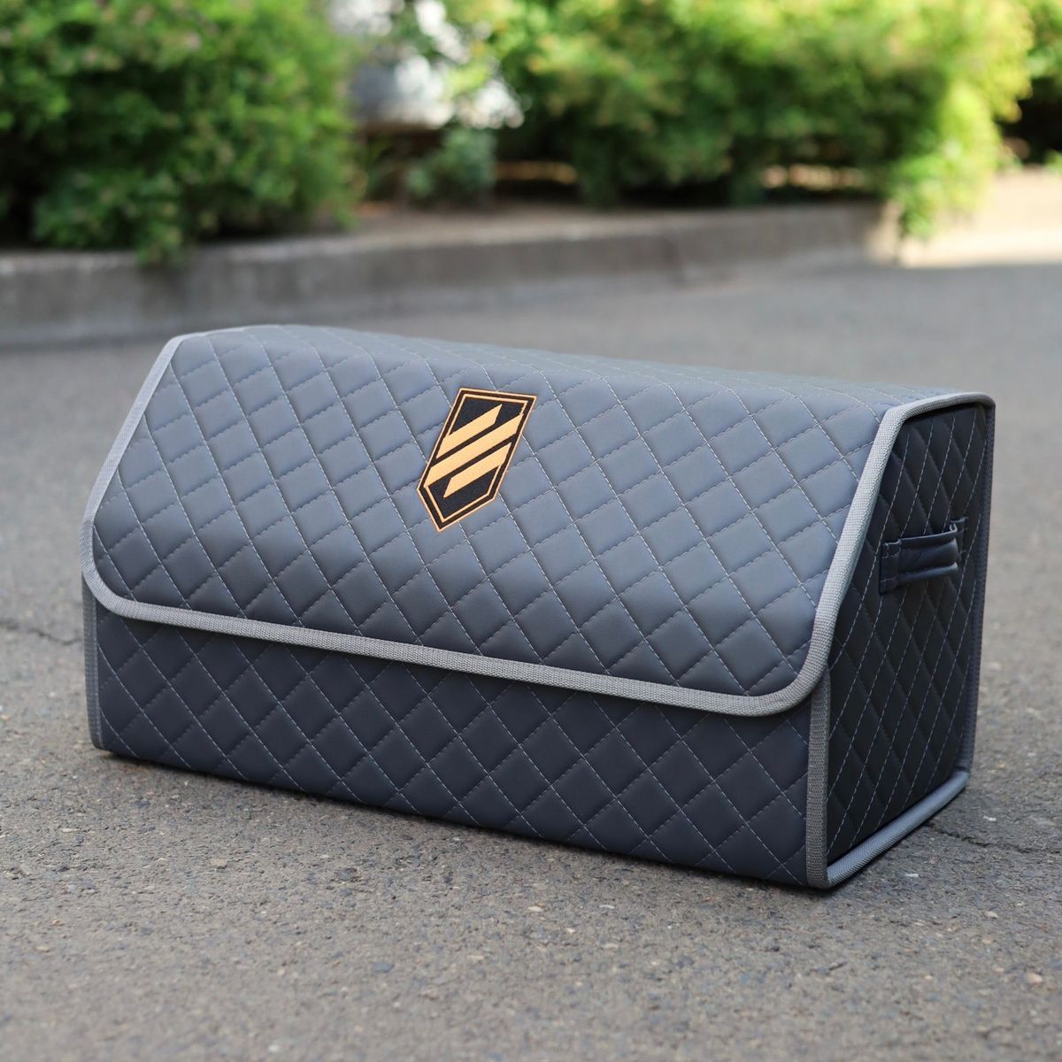 Органайзер в багажник авто Autobag, сірий з сірою строчкою, 50x30x30 см 22-50VN0 фото