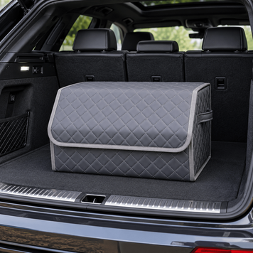 Органайзер в багажник авто Autobag, сірий з сірою строчкою, 50x30x30 см 22-50VN0 фото