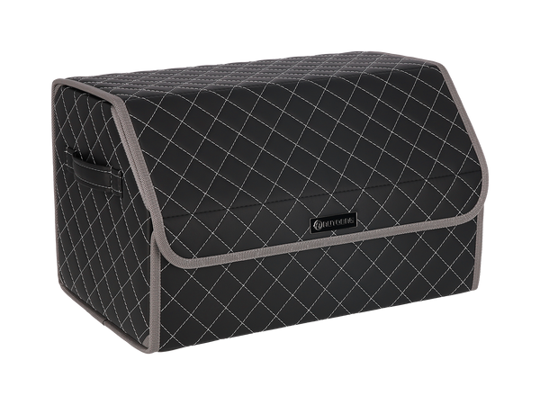 Органайзер в багажник авто Autobag, чорний з сірою строчкою та окантовкою, 50x30x30 см 12-50 фото