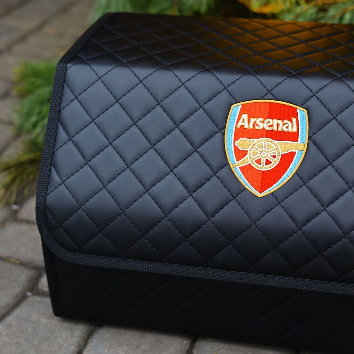 Органайзер в багажник авто Autobag, чорний з чорною строчкою, 50x30x30 см 01-50VN0 фото